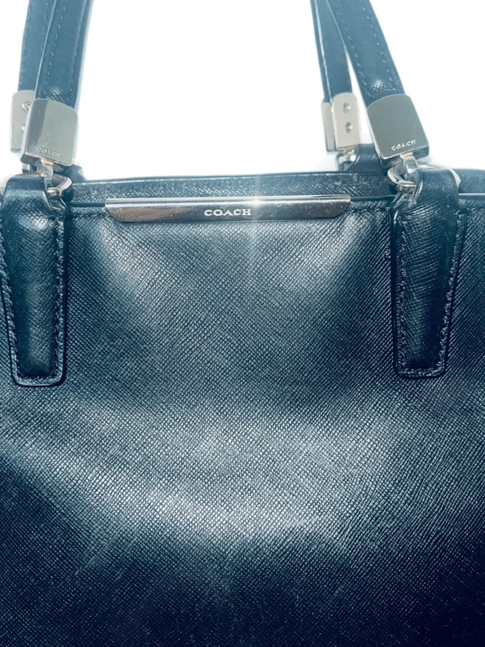 Coach Navy Blue Madison Mini North/South Tote GUC